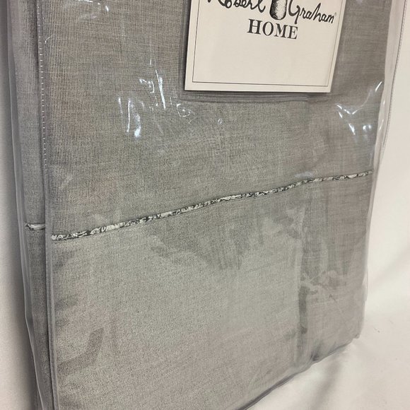 Robert Graham Flat Sheet Queen ~ Charcoal Gray ~ SHEET ONLY ~ 360 Thread Count - Picture 4 of 4